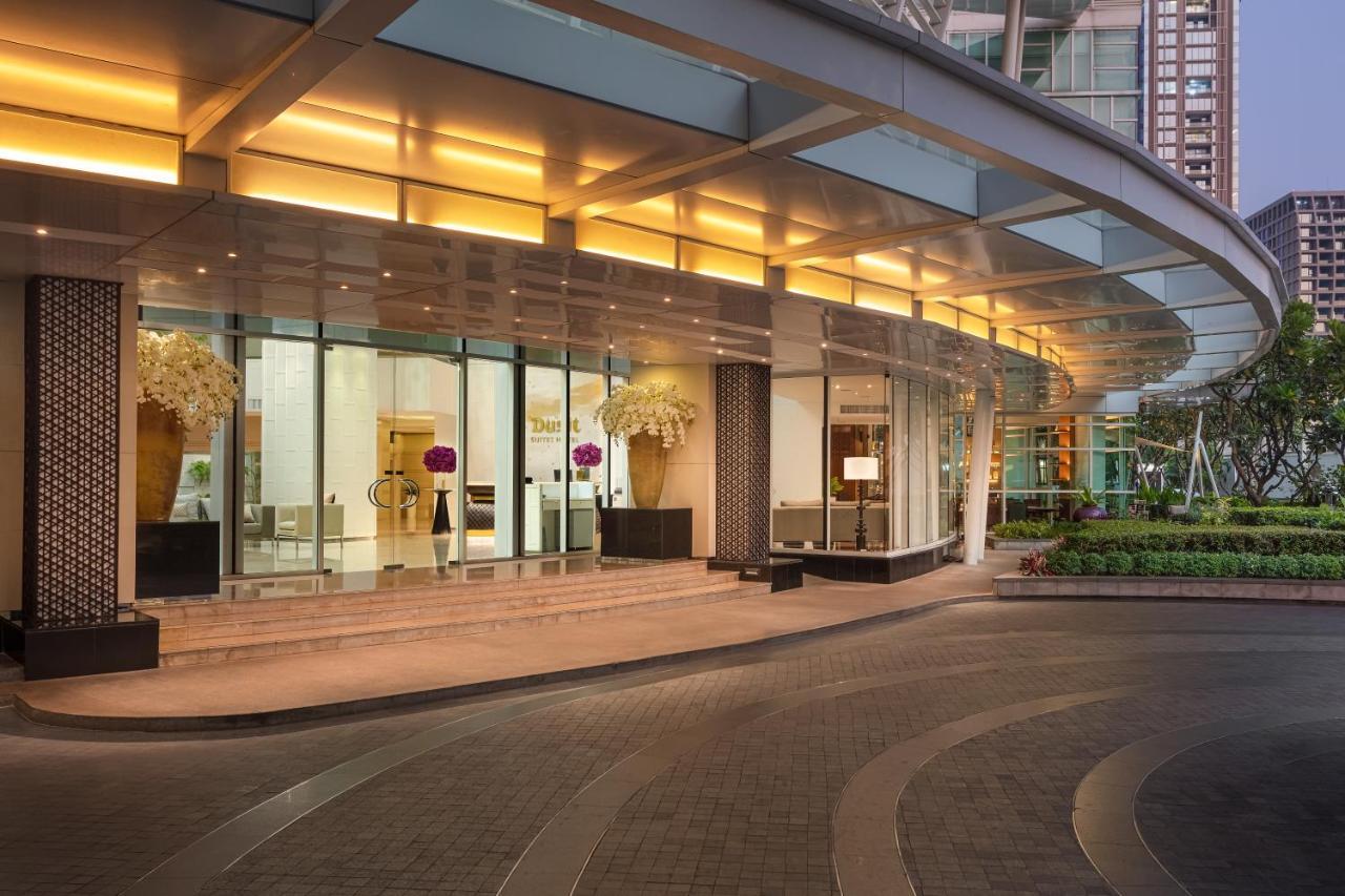 Dusit Suites Hotel Ratchadamri, Bangkok Kültér fotó The entrance of the hotel